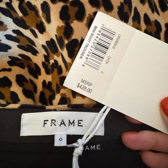 Frame- NWT Velvet Leopard Mini Boot Cut Pants - Picture 4 of 7